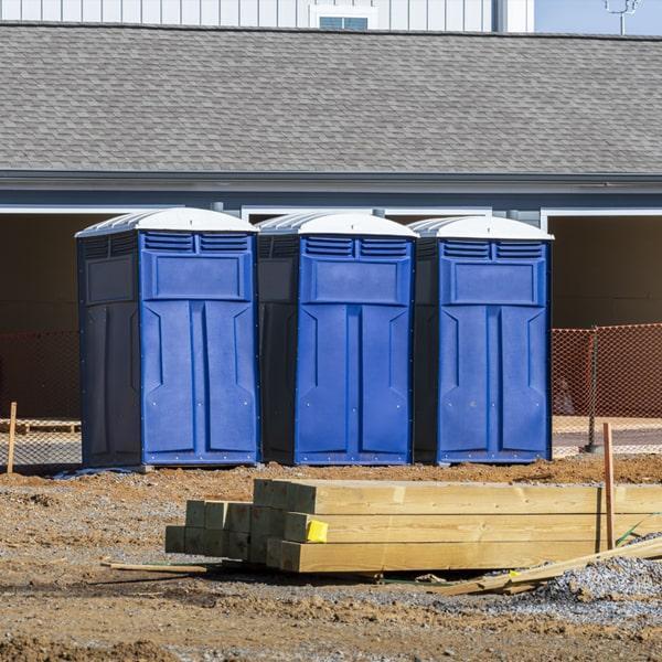 Heavy-duty construction site porta potty in Big Spring, Texas