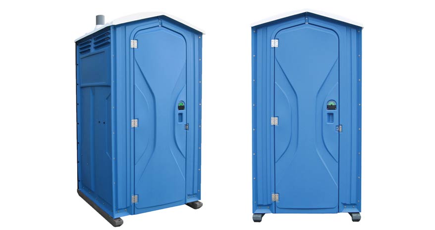 Long-term porta potty units on site in Big Spring, Texas